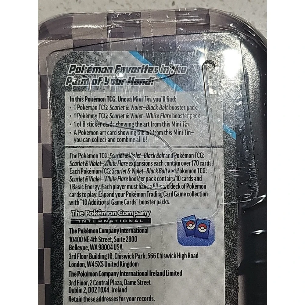 Pokemon TCG Black Bolt White Flare Unova Mini Tin SEALED  Krookodile & Excadrill - Picture 3 of 3